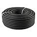 225FWY 50 Ft 3/8 9mm Split Wire Loom Conduit Polyethylene Tubing Black Color Sleeve Tube