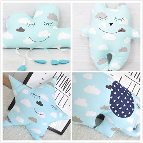 blue cloud pillow