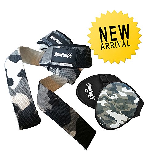 NEW! Weight Lifting Straps / GymPaws Leather Grips Combo Pack