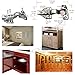 FYTRONDY Inset Stainless Steel Soft Slow Close Kitchen Cabinet Door Hinges,ONE Pair (2 PCS ) in Pack