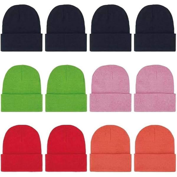 Aazon.co: Casaba Gorros Gorros Gorros Cortos Sin Puños De Punto Suave