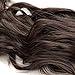 Wrap Around Synthetic Ponytail One Piece Heat Resistant Magic Paste Pony Tail Long Wavy Curly Soft Silky for Women Lady Girls 17'' / 17 inch (medium brown)