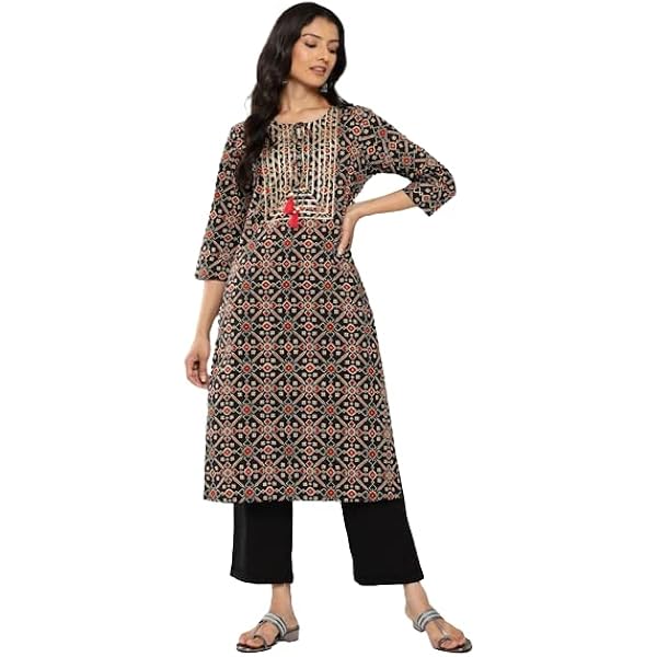 Miraan Women's Unstitched Cotton Dress Material Set - Printed, 100% Cotton, Free Size (Top 2.5m, Bottom 2m, Dupatta 2.25m) - View #6