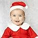 Bnikion Red Santa Hat for Kids 2 Pack Children Christmas Hats Plush Xmas Hat for Child Christmas New Year Party