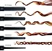 Herstyler 5 in 1 Curling Wand Set | Interchangeable Ceramic Curling Iron Set for Long Lasting Curls| Dual Voltage 5 in 1 Hair Curler Set with Two Temperature Settings | Sensational Charming Curls