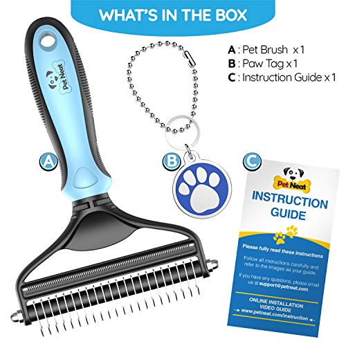 Pet Neat Pet Grooming Brush Effectively Reduces Shedding by Up to 95