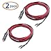 Cable Matters 2-Pack 12V Car Power Inverter Cord 15 ft with Eyelet Terminals and 15A Fuse