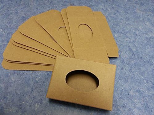 USA Premium Store Kraft Soap Box 25 Open Oval Window Cut Out On Front