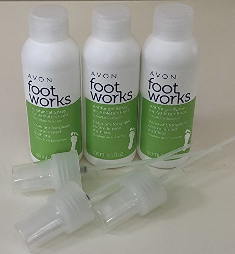 Lot of 3 – Avon Foot Works Healthy Antifungal Foot Spray Pump Bottle