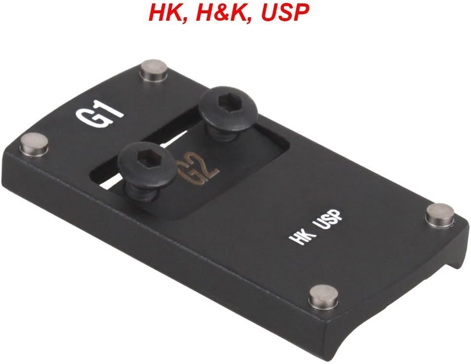 Vector Optics Sphinx Mini Red Dot Scope Sight Mount Base for Pistol GLOCK, M1911, SIG Sauer P226, Baretta 92, Springfield XD, Smith & Wesson, M&P, HK USP (Black) (HK, H&K, USP) : Sports & Outdoors