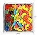 Happy Bites Happy Birthday Gummi Candy Gift Box with Gummi Bears, Sour Neon Gummi Worms, & Peach Gummi Rings - Gluten Free, Fat Free, Dairy Free