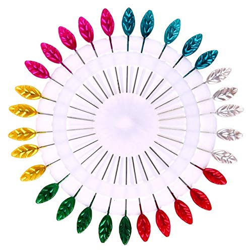 Laz-Tipa - 30Pcs Colorful Round Pearl Straight Head Pins Localization Needle Sewing Pins Weddings Corsage Dressmaking Accessories
