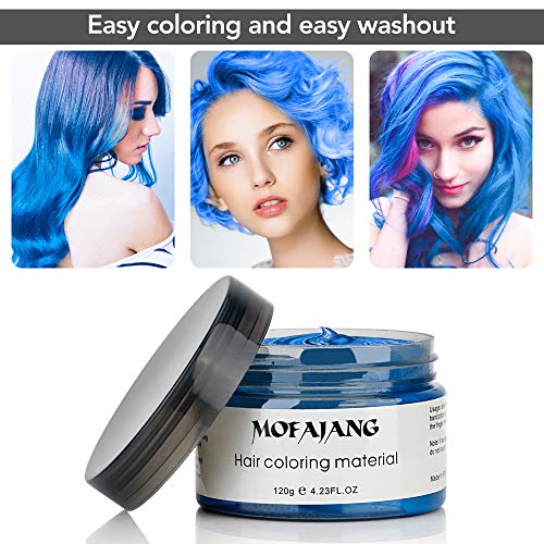 image for BASEIN Temporary Hair Color Wax, Hair Modelling Wax, Natural Matte Hai
