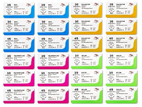 36 Pcs NEW Surgical Suture Practice Pad PLUS (Silicon Pad +Training Tools) for Mastering Suturing Skills for Emergencies Cases, Hospital Training Kit, School Use & Preparing for First Aid Practice