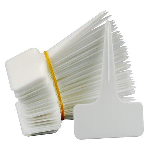 100 Pcs Thick White Plant Markers Plastic Plant Tags Labels Ttype