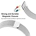 V-MORO Samsung Gear S2 Watch Bands, Accessories Stainless Steel Milanese Loop Magnetic Band with Adapters for Samsung Galaxy Gear S2 Smart Watch SM-R720 R730 Silver Small 5.9-8.8 inches