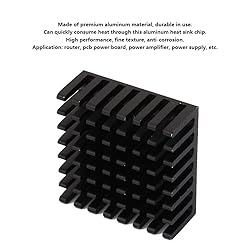 Alvinlite 10Pcs Heatsink 25x25 x10mm |0.9x0.9x0.4