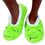 Snoozies Women's Lightweight Wavy Stripe Boho with Bow Slipper Socks