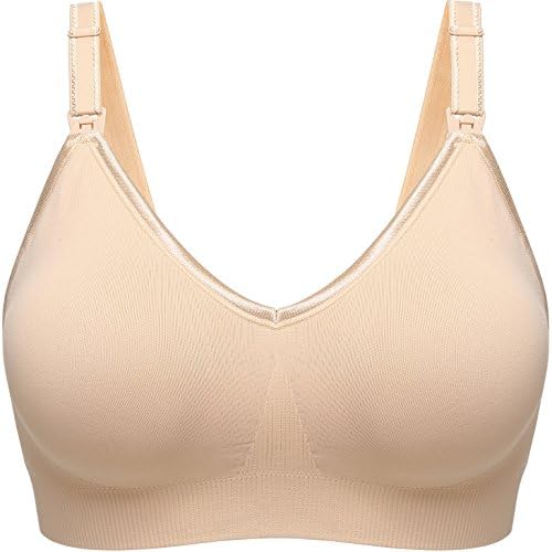 Queence Premium Collection Women's Seamless Nursing Maternity Bra Comfort Support &amp; Breastfeeding Bralette