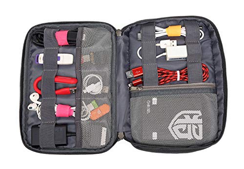 image for KAYOND Electronics Organizer Travel Bag Accessories Cable Cord Gadget 