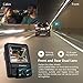 Uber Dual Lens Dash Cam Built-in GPS in Car Dashboard Camera Crosstour 1080P Front and 720P Inside with Parking Monitoring, Infrared Night Vision, Motion Detection, G-Sensor and WDR