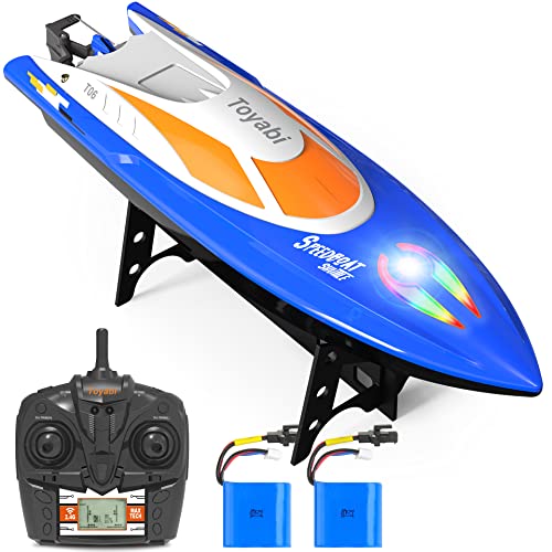 Remote Control Boat Youtop 2.4 GHZ 20+ MPH RC Boat with LED Lights