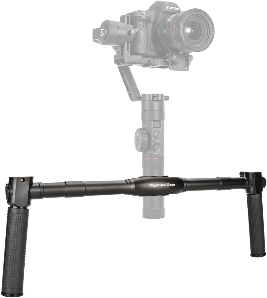 Jansite Dual Handle Grip Handheld Handlebar Kit for Gimbal Zhiyun Crane 2 3-Axis Gimbal Stabilizer