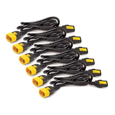 APC Cables APC Power Cord Kit 6 EA Locking C13 to C14 0.6m