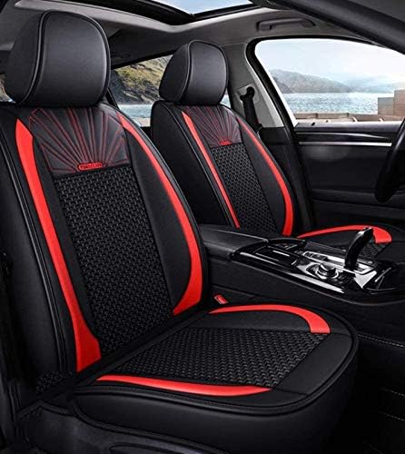 夏のアイスシルク5シートカーシートカバー防水レザー通気性シートカバー装飾のための車suv Color Black