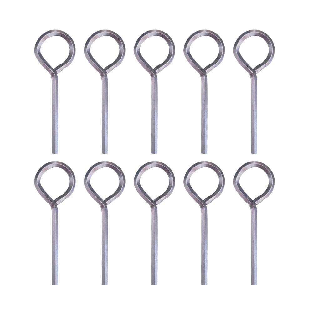 Sfemn 3/32” Hex Key Dogging Key Allen Key with Full Loop, Allen Wrench Door Key, Solid Metal – 10 Packs