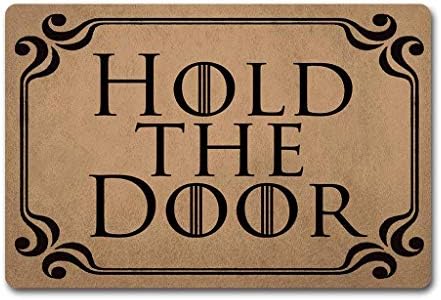 FamousBlue Welcome Door Mats Hold The Door Doormat Game of Thrones Door Rugs Monogram Funny Door Mat 23.6X15.7inch