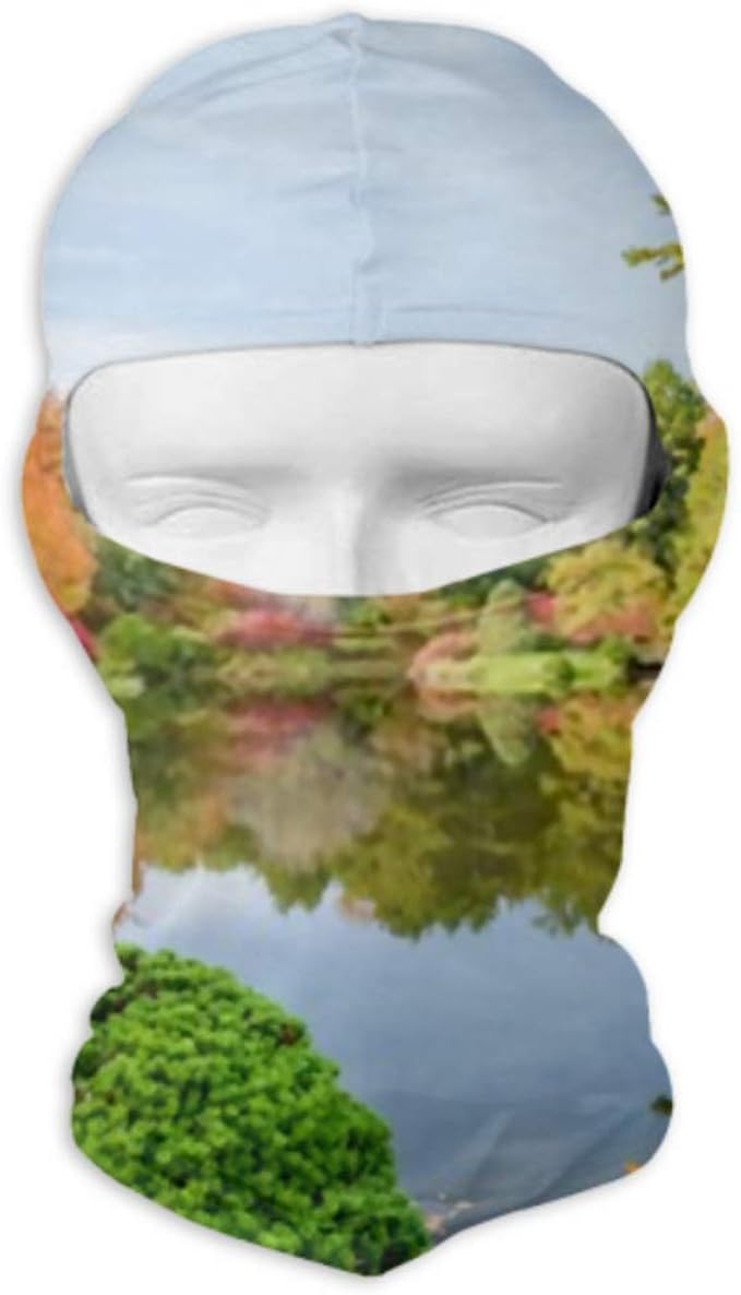 Unisex Sun Mask Full Face Mask Hood, New England Autumn Foliage Summer Balaclava Face Mask Sun