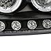 Spec-D Tuning 2LHP-F15097JM-TM Ford F150 Led Dual Halo Black Projector Head Lights