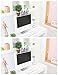 Home-organizer Tech Notes Holder and Reminder Memo Board for Computer Monitors Screen Acrylic Message Boards Memo Pads with Two Small Desktop Storage Boxes Pencil Holders
