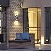 Outdoor Wall Sconce - Housen Solutions Waterproof Wall Light Fixture Porch Light, Wall Mount Cylinder Light, Stainless Steel 304, UL Listed, Suitable for Garden & Patio