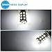 YINTATECH 4X Super White 6000K LED Car Lights Bulb 1157 BAY15D 27SMD 5050 Car RV Turn Signal Parking Lights 7528 2057 2357 DC 12V