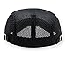 2 Pack Men Breathable mesh Summer hat Newsboy Beret Ivy Cap Cabbie Flat Cap Brown/black