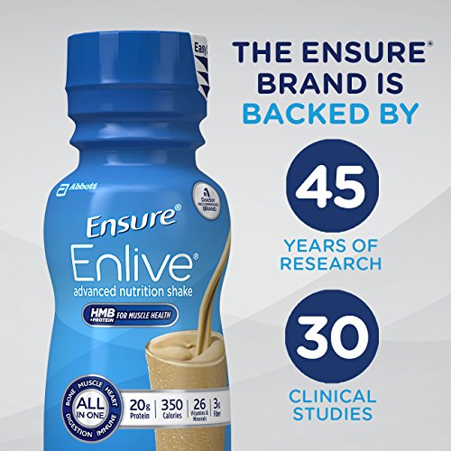 Ensure Enlive Meal Replacement Shake, 20g Protein, 350 Calories, Advanced Nutrition Protein