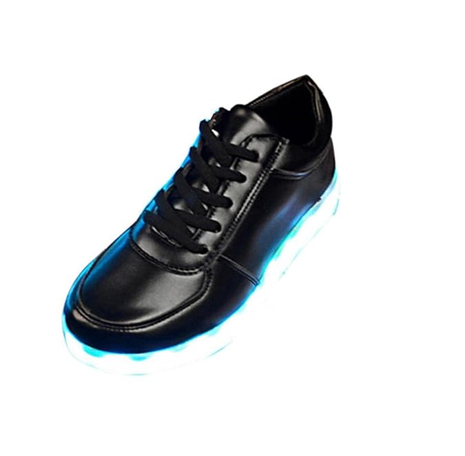 Herren/Damen Sneaker, Herren/Damen Sneaker, Mode Leuchtende Freizeitschuhe für Paare Unisex Licht schnüren LED-Lade Sneaker U