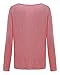 ZANZEA Women's Solid O Neck Long Sleeve T Shirt Casual Knit Tops Blouse Pullover Red US 12/Tag Size L