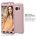 Samsung Galaxy S7 Edge Case, VPR 3 in 1 Ultra Thin Full Body Protection Slim Hard Premium Luxury Cover Shock Absorption PC [With TPU and Film Screen Protector] case for Galaxy S7 Edge 2016 (RoseGold)