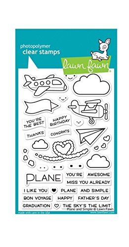 Lawn Fawn LF1409 Plane and simple clear stamps