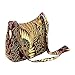NOVICA Red Hand Beaded Cotton Batik Shoulder Bag, King's Bird'