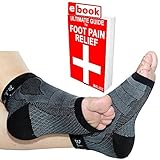 Plantar Fasciitis Night Splint X-Sleeves by 1st Elite: Support Brace Wrap Compression Sleeves Combined! (1 Pair)