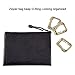 BOOSTEADY Multipurpose D-Ring Locking Hanging Hook Tactical Link Snap Keychain for Molle Webbing with Zippered Pouch