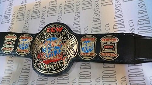 New Replica ECW Classic Championship Belt Adult Size,Metal Plates & Carrying Bag