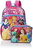 Disney Girls' Princess Backpack with Lunch, Pink