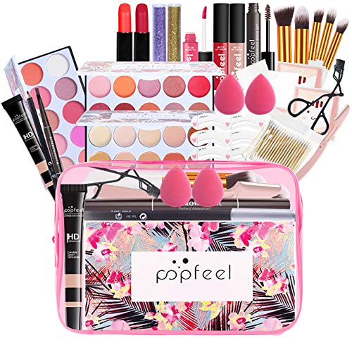 28pcs Kit per trucco, set pennelli make up, set trucchi make up completo, prodotto cosmetico, Set di Trucchi Kit di Bellezza Cosmetici Kit per Occhi, e Labbra, Per adolescenti e donne