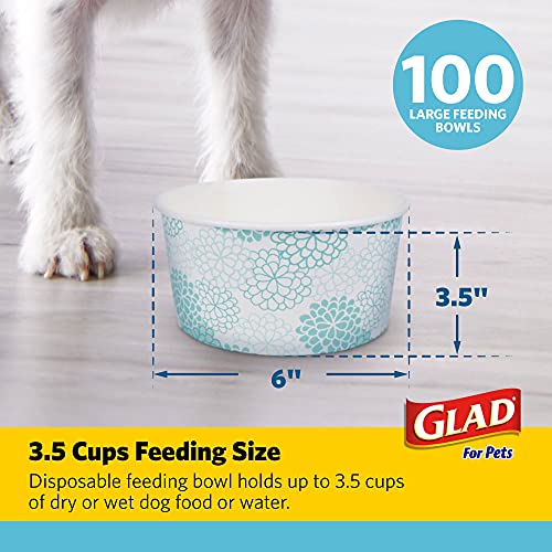 Glad for Pets Disposable Feeding Bowls Large Disposable Dog Bowls