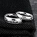 Fate Love Jewelry Stainless Steel His Queen & Her King Wedding Couple Ring Band Matching Set, Love Gift